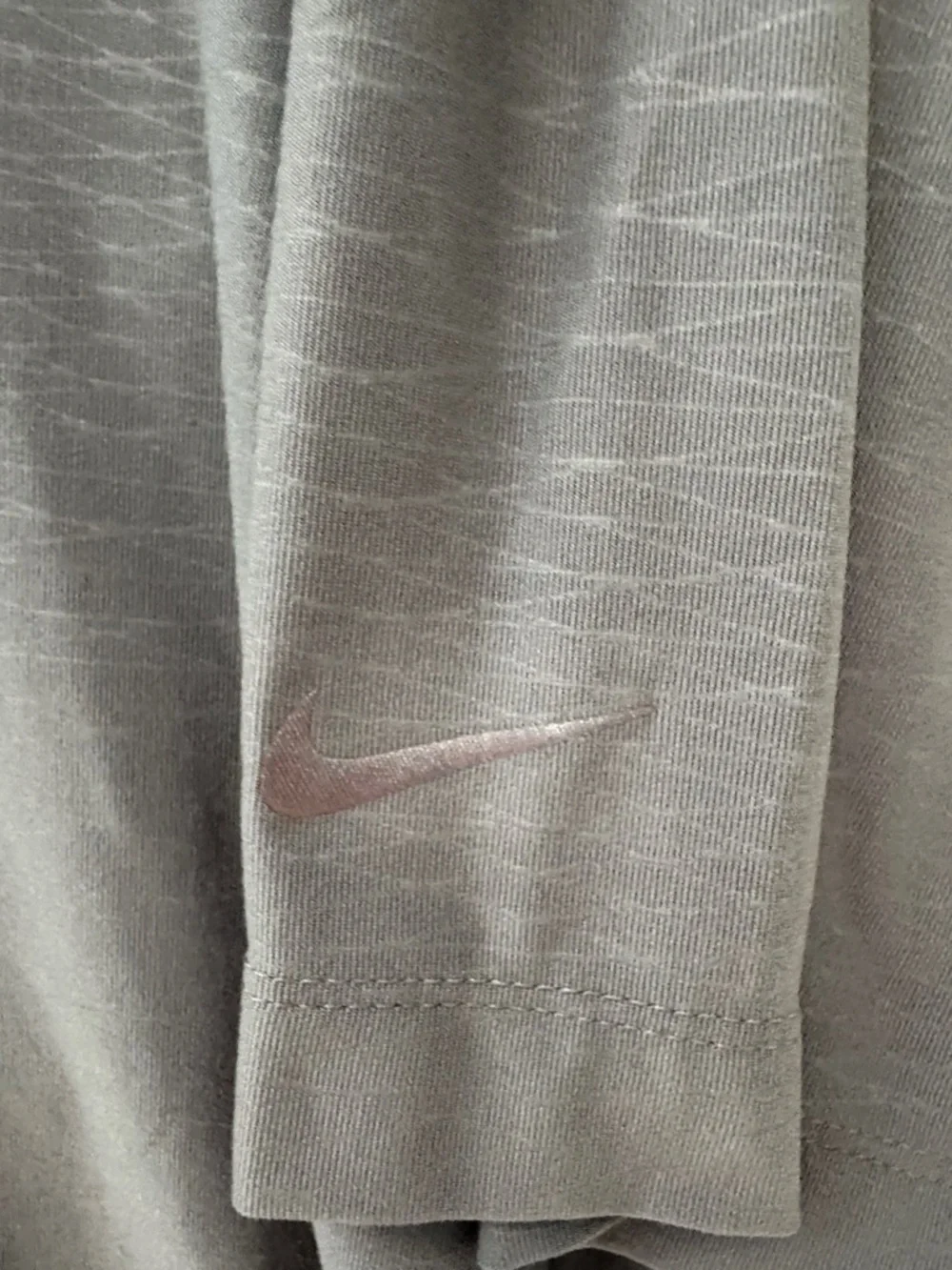Nike Men’s Gray Golf Polo with White Swoosh